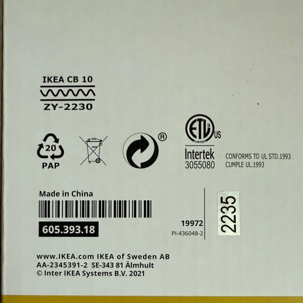 IKEA LUNNOM LED Oversized Light Bulb